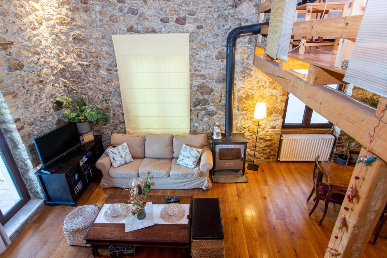 Seaview Stone Apartment In Ipsos Beach Экстерьер фото